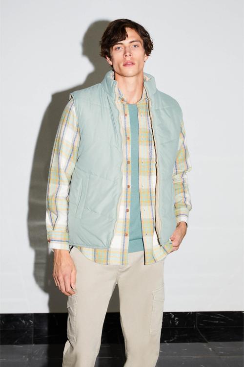  ÇİFT TARAFLI DİK YAKA ŞİŞME YELEK