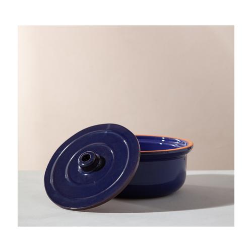  NATURAL BÜYÜK GÜVEÇ TENCERE 2,5L LACİVERT