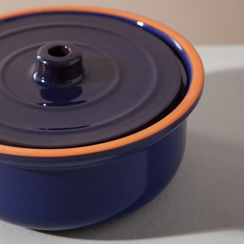  NATURAL BÜYÜK GÜVEÇ TENCERE 2,5L LACİVERT