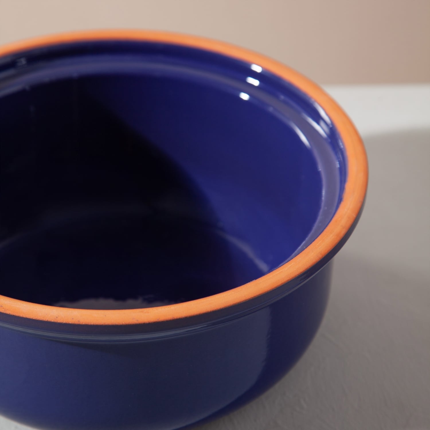 NATURAL BÜYÜK GÜVEÇ TENCERE 2,5L LACİVERT