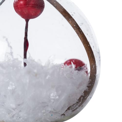  RED GRAINY 4'LÜ AĞAÇ SÜS SETİ 4CM