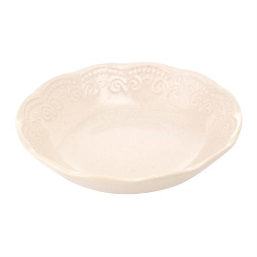  ALBERTA YEMEK TABAĞI 20 CM  - KREM