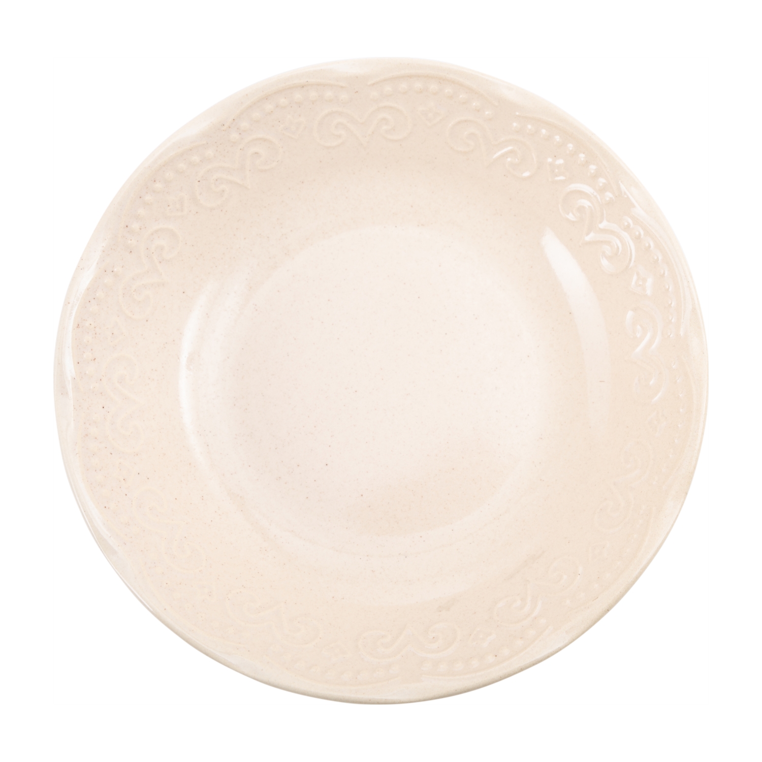 ALBERTA YEMEK TABAĞI 20 CM  - KREM