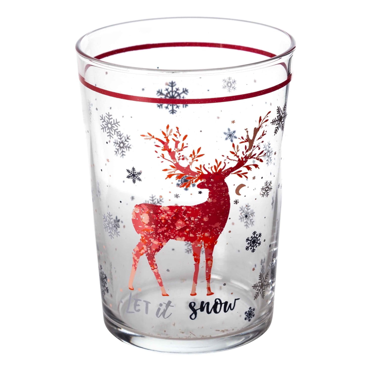 LET IT SNOW MEŞRUBAT BARDAĞI -KIRMIZI