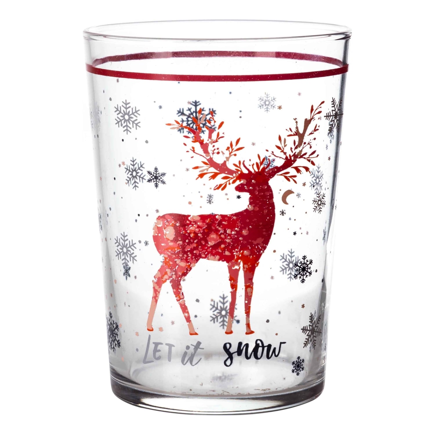 LET IT SNOW MEŞRUBAT BARDAĞI -KIRMIZI