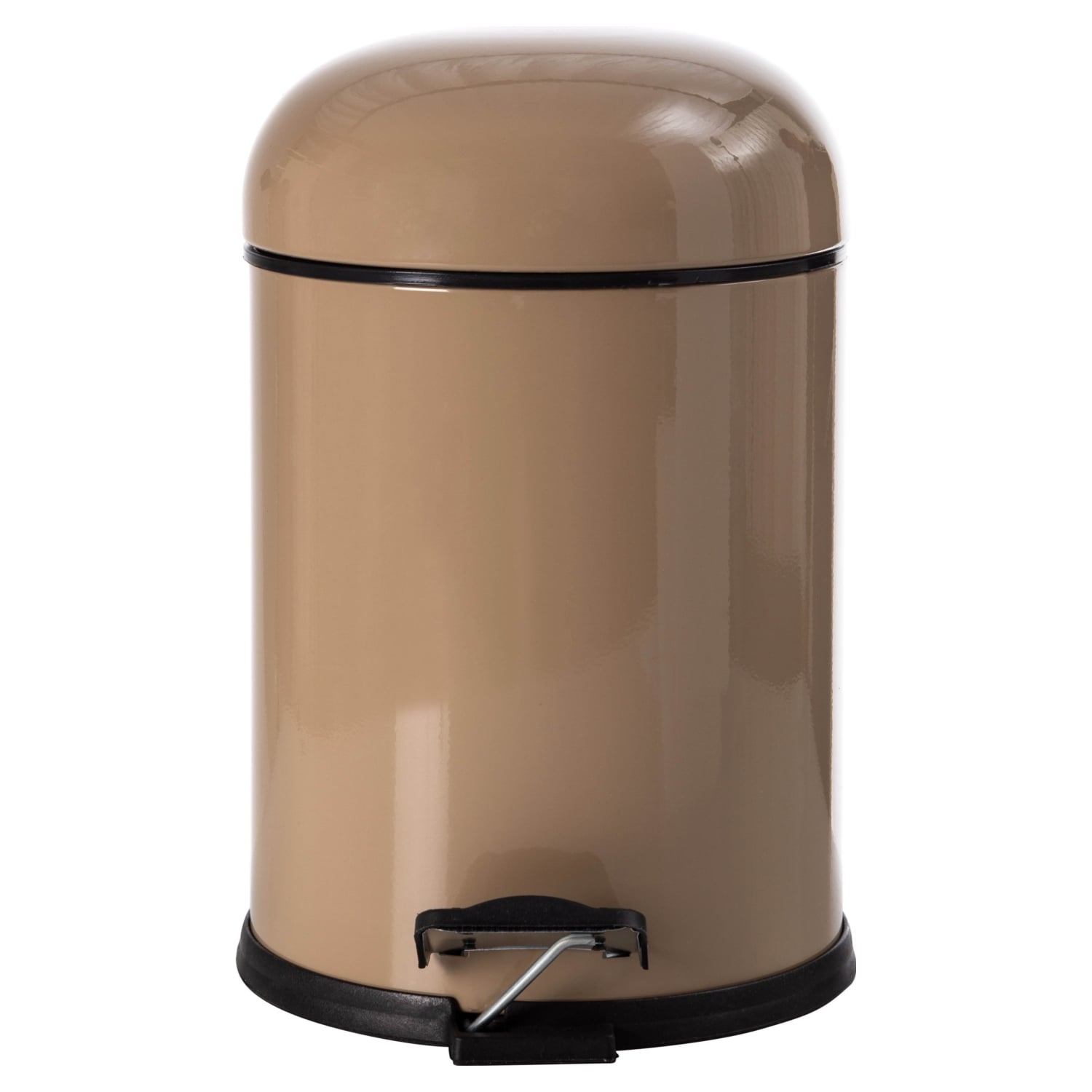 5 LT PEDALLI BON KAPAK ÇÖP KOVASI AÇIK KAHVE