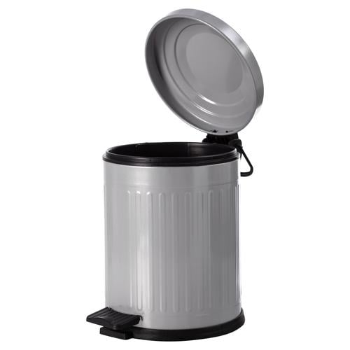 5LT PEDALLI VINTAGE ÇÖP KOVASI GRİ