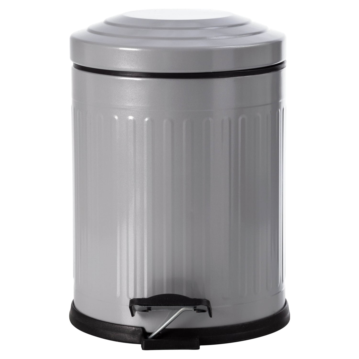 5LT PEDALLI VINTAGE ÇÖP KOVASI GRİ