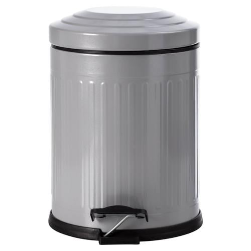 5LT PEDALLI VINTAGE ÇÖP KOVASI GRİ