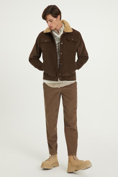  KADİFE DOKULU TRUCKER CEKET