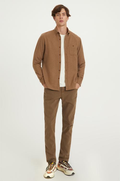  YÜN KARIŞIMLI REGULAR FIT GÖMLEK