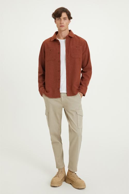  YÜN KARIŞIMLI REGULAR FIT GÖMLEK