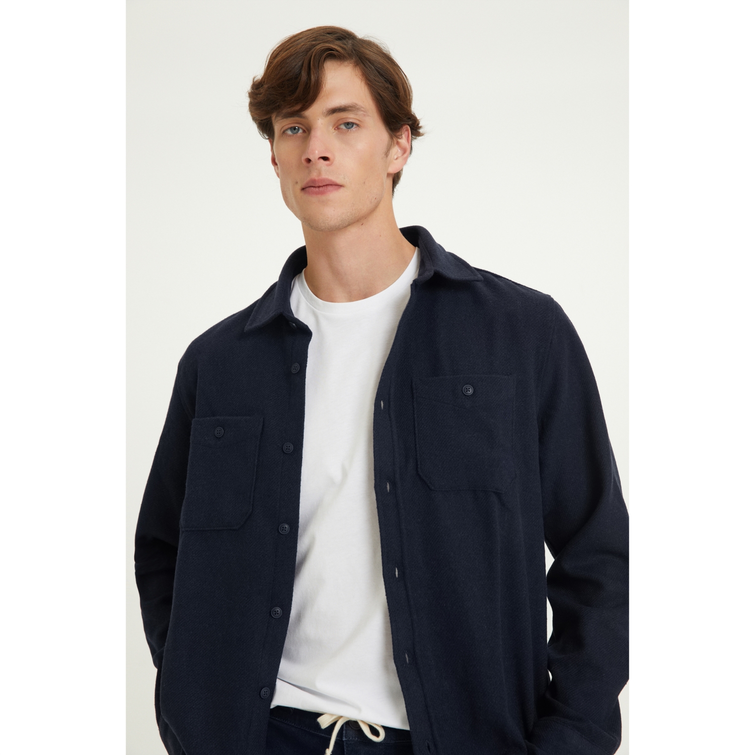 YÜN KARIŞIMLI REGULAR FIT GÖMLEK