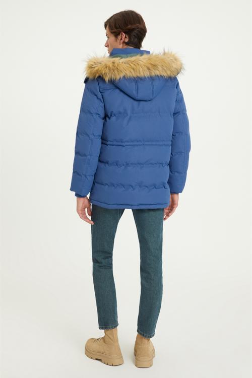 ÇIKARILABİLİR KAPÜŞONLU KALIN MONT