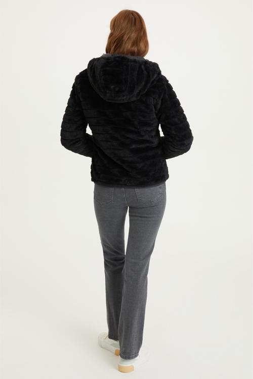  PELUŞ ÇİFT TARAFLI KAPİTONELİ MONT