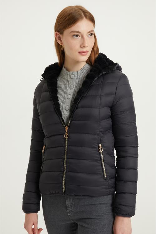  PELUŞ ÇİFT TARAFLI KAPİTONELİ MONT