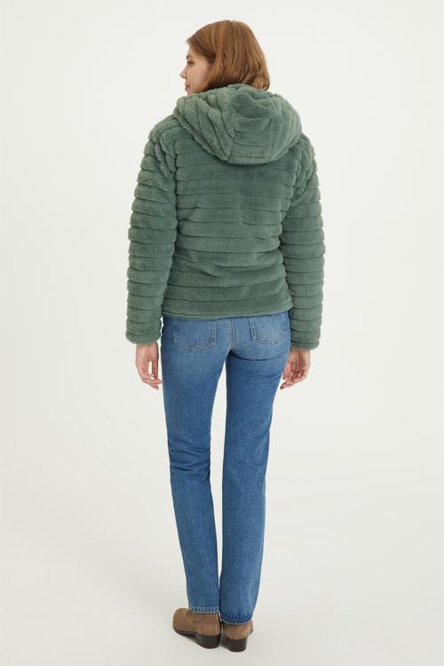  PELUŞ ÇİFT TARAFLI KAPİTONELİ MONT