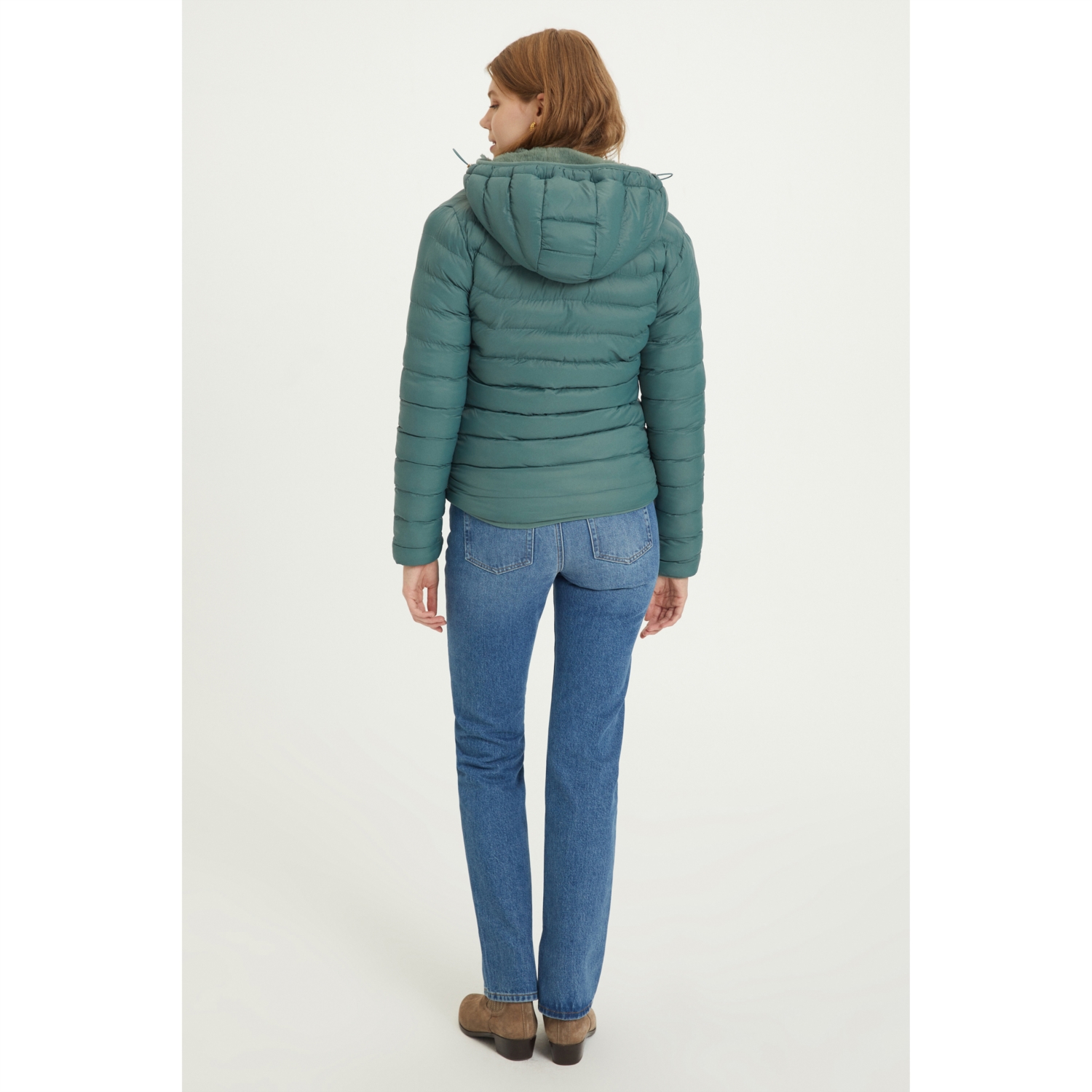 PELUŞ ÇİFT TARAFLI KAPİTONELİ MONT