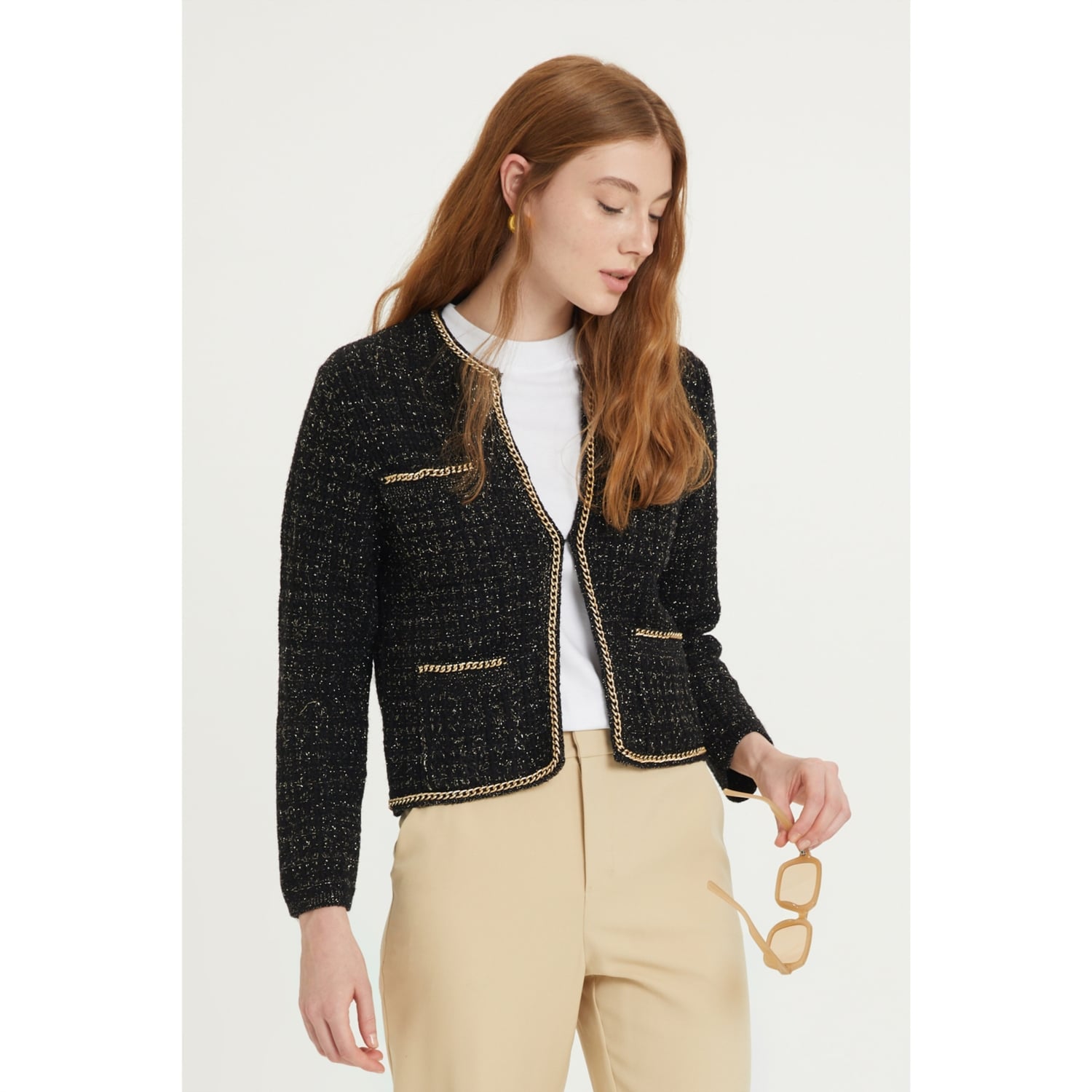 ZİNCİR DETAYLI TÜVİT HIRKA