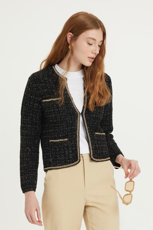  ZİNCİR DETAYLI TÜVİT HIRKA