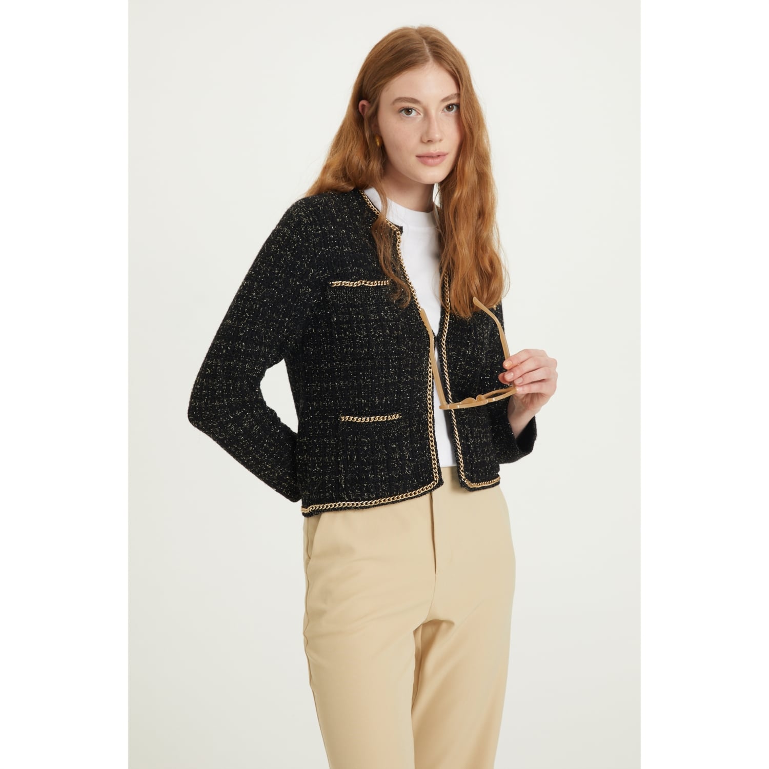 ZİNCİR DETAYLI TÜVİT HIRKA