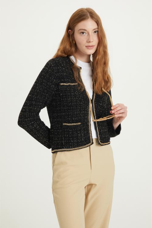  ZİNCİR DETAYLI TÜVİT HIRKA