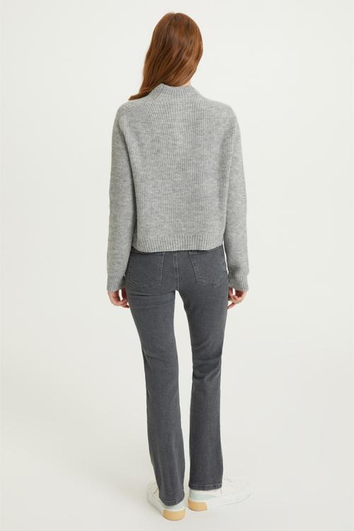  DÜĞME DETAYLI TRİKO KAZAK