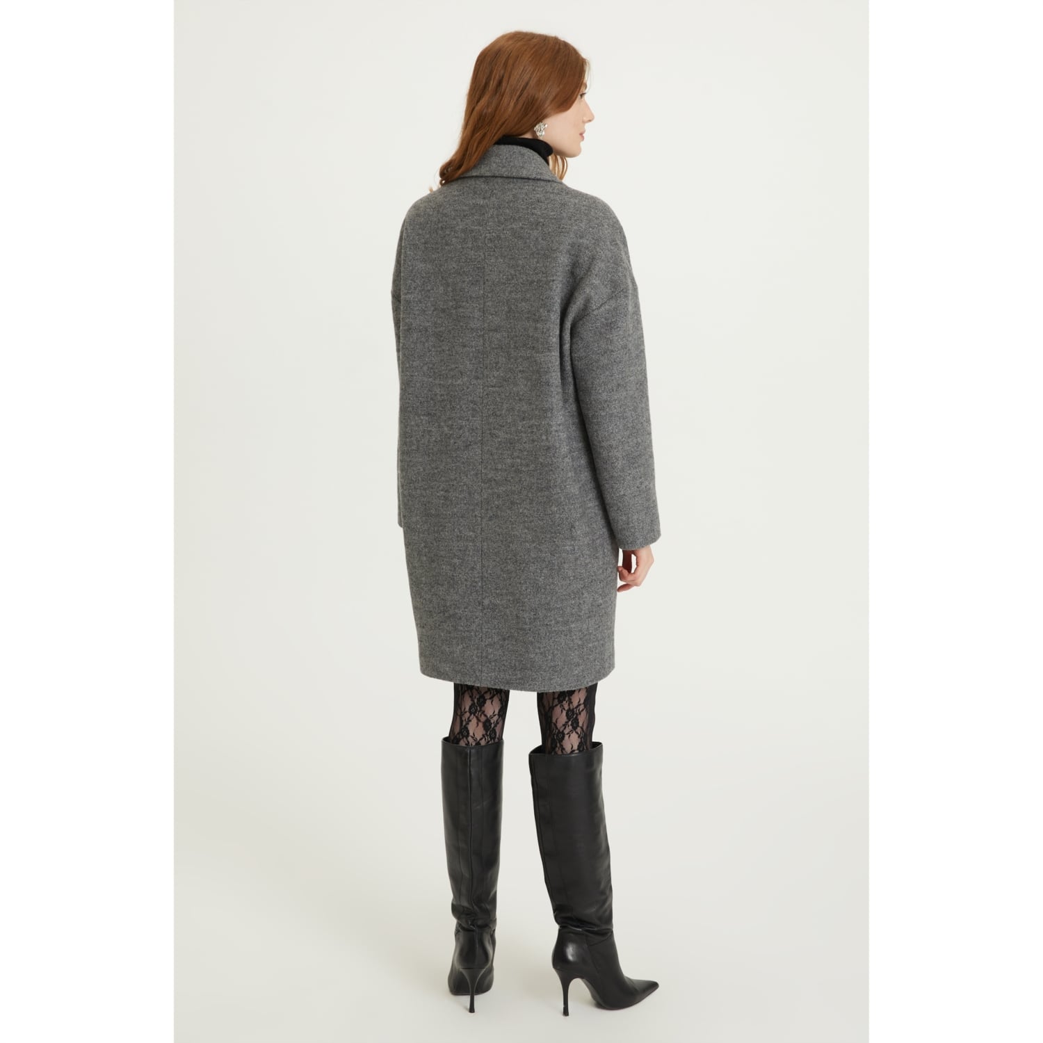 DÜĞMELİ KAŞE PALTO