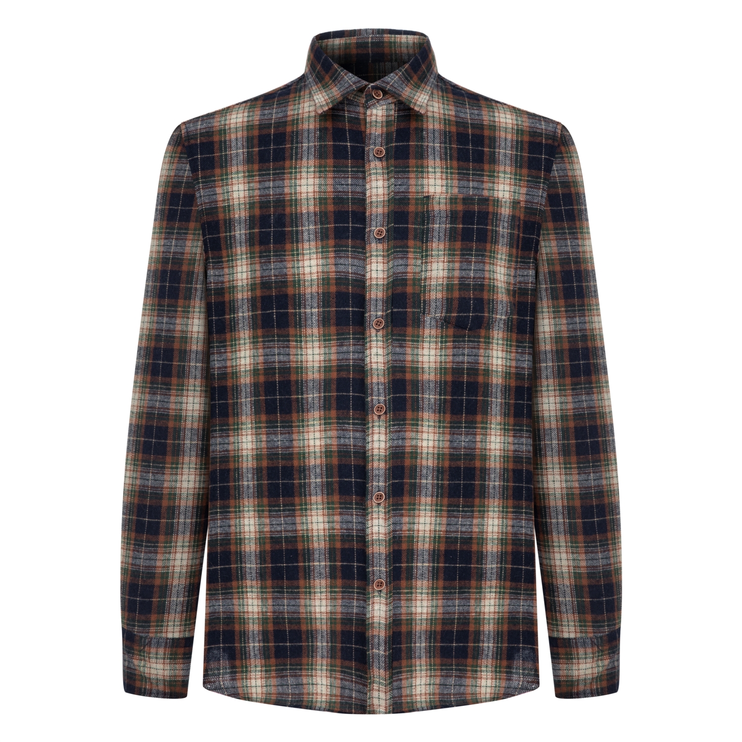 YÜN KARIŞIMLI EKOSELİ REGULAR FIT GÖMLEK