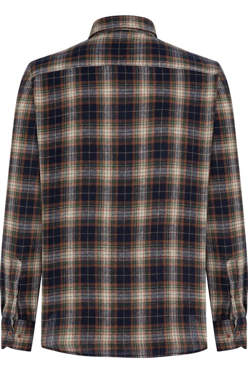  YÜN KARIŞIMLI EKOSELİ REGULAR FIT GÖMLEK