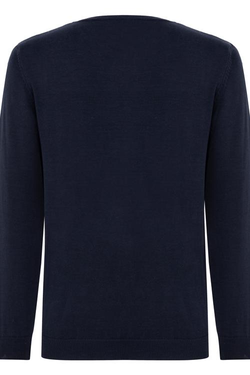  PAMUKLU V YAKA TRİKO KAZAK