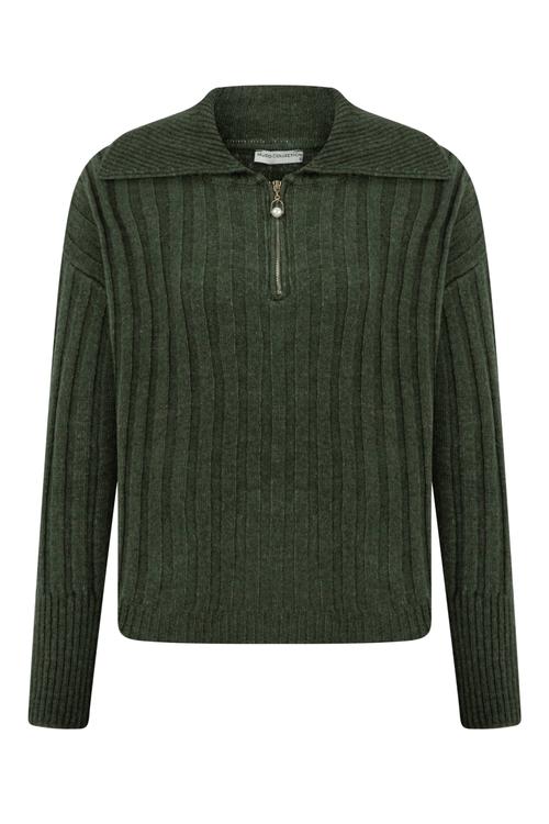  FERMUARLI POLO YAKA TRİKO KAZAK