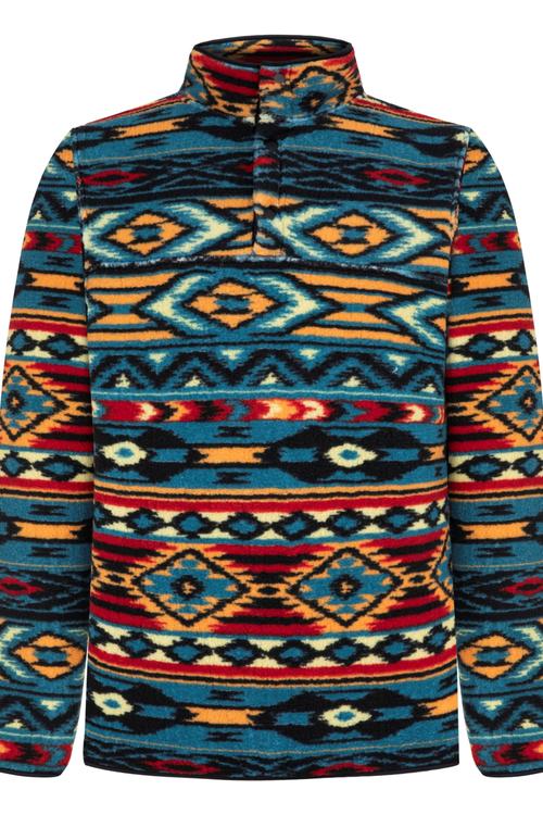  ETNİK DESENLİ POLAR SWEATSHIRT