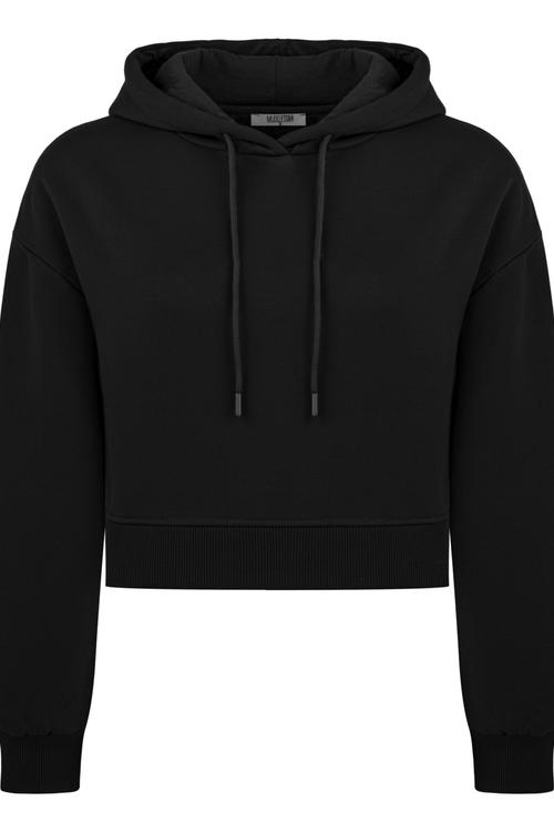  KAPÜŞONLU CROP SWEATSHIRT