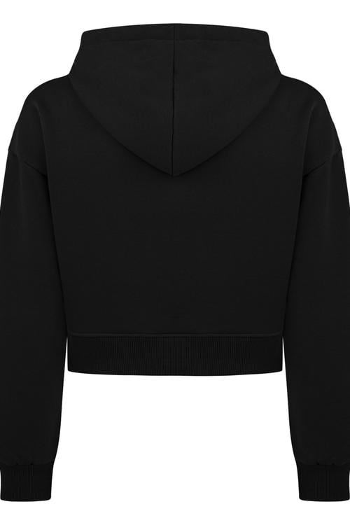  KAPÜŞONLU CROP SWEATSHIRT