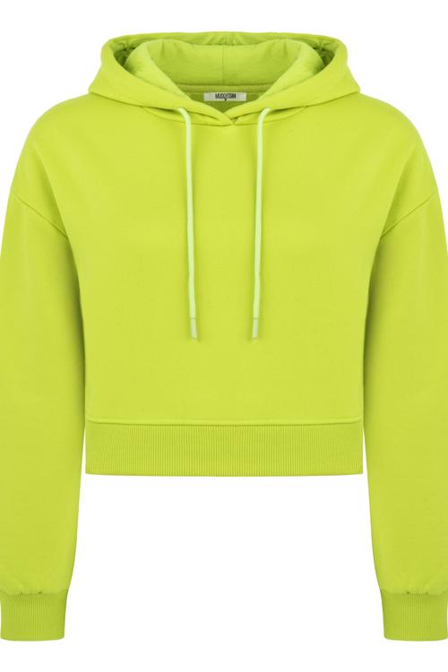  KAPÜŞONLU CROP SWEATSHIRT