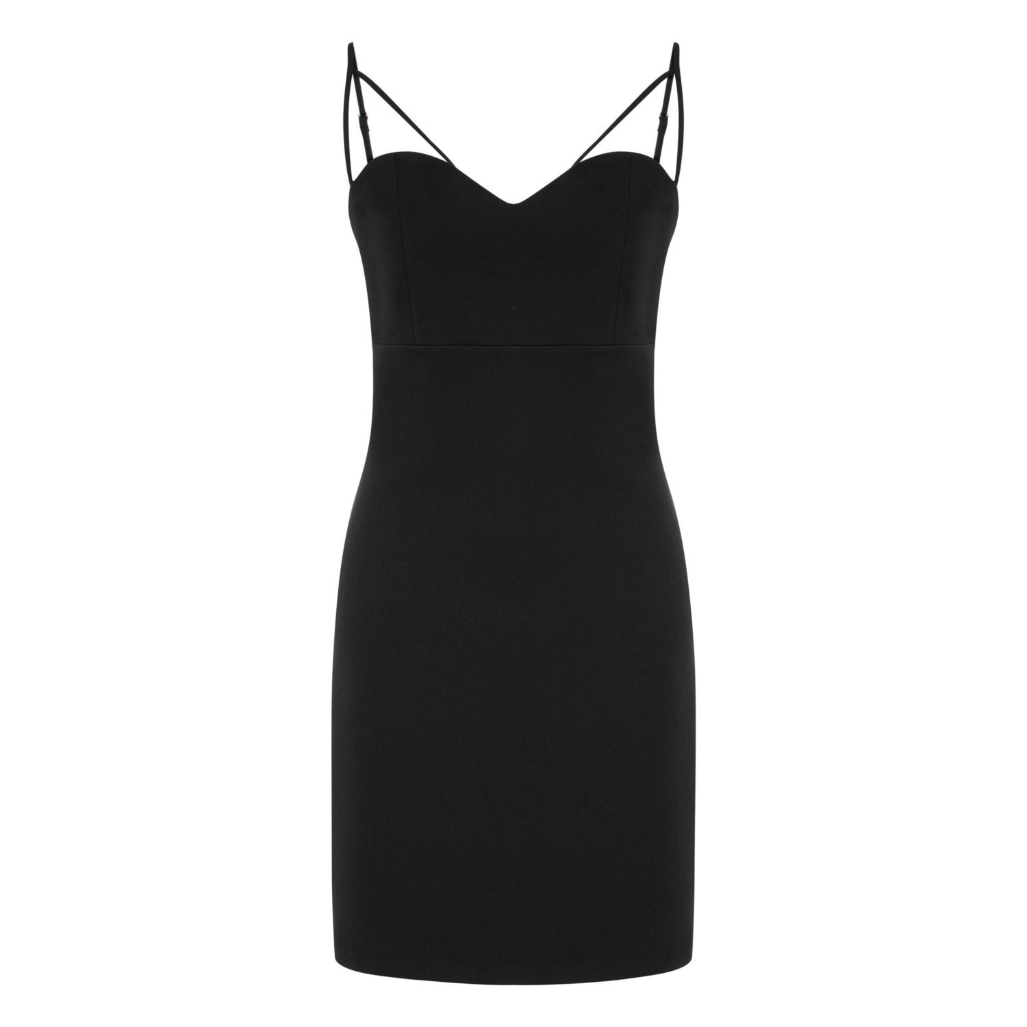 ASKILI DAR KESİM MİNİ ELBİSE