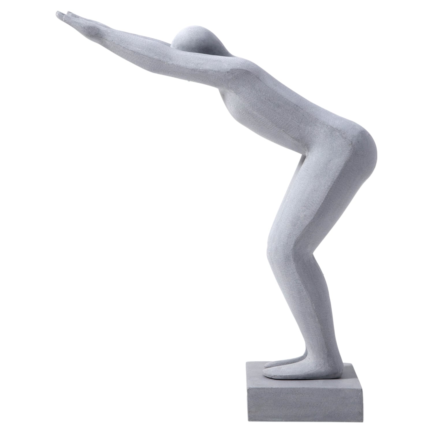 STATUE MAN II GRİ BİBLO 80 & 30 & 96 CM