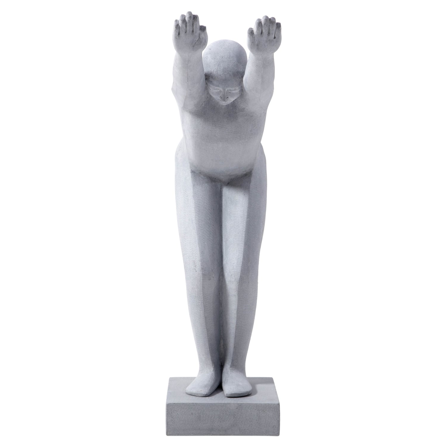 STATUE MAN II GRİ BİBLO 80 & 30 & 96 CM
