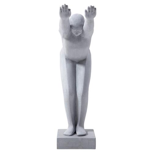  STATUE MAN II GRİ BİBLO 80 & 30 & 96 CM
