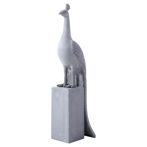  STANDING PEACOCK 157CM GRİ