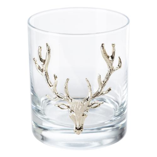 GEYİK FİGÜRLÜ VİSKİ BARDAĞI