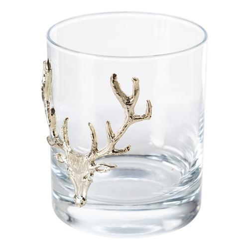 GEYİK FİGÜRLÜ VİSKİ BARDAĞI