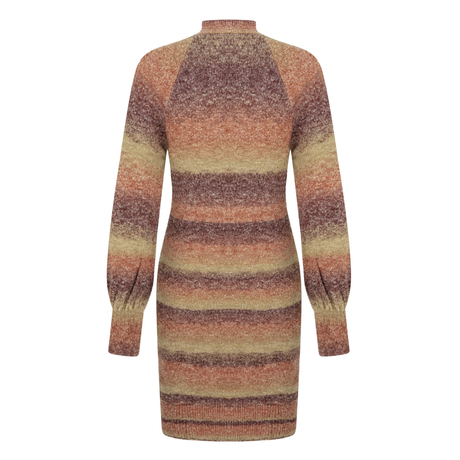 RENK BLOKLU DAR KESİM MİNİ TRİKO ELBİSE