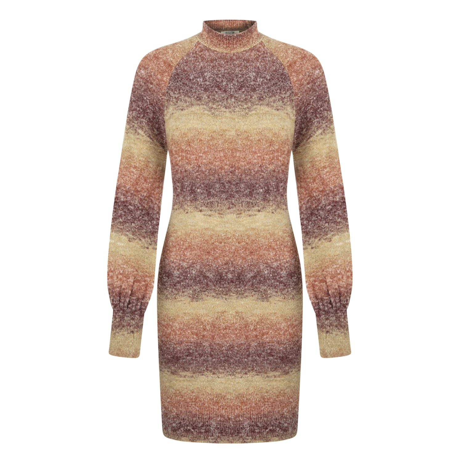 RENK BLOKLU DAR KESİM MİNİ TRİKO ELBİSE