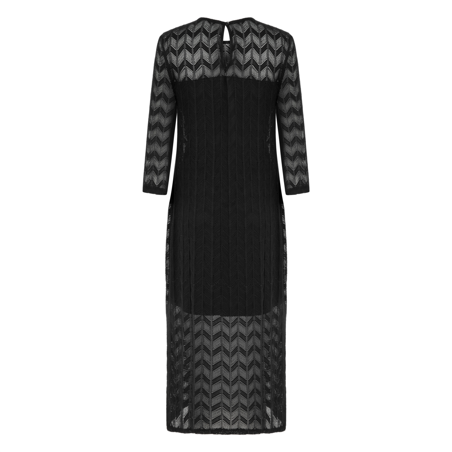 DANTELLİ DÜZ KESİM MİDİ ELBİSE