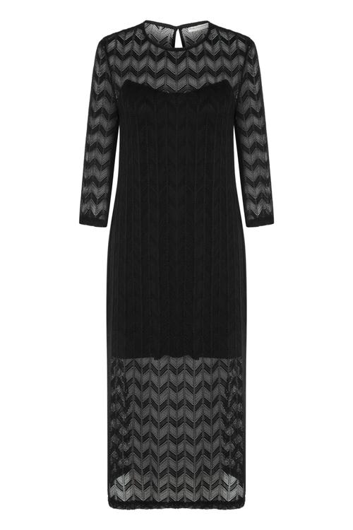  DANTELLİ DÜZ KESİM MİDİ ELBİSE