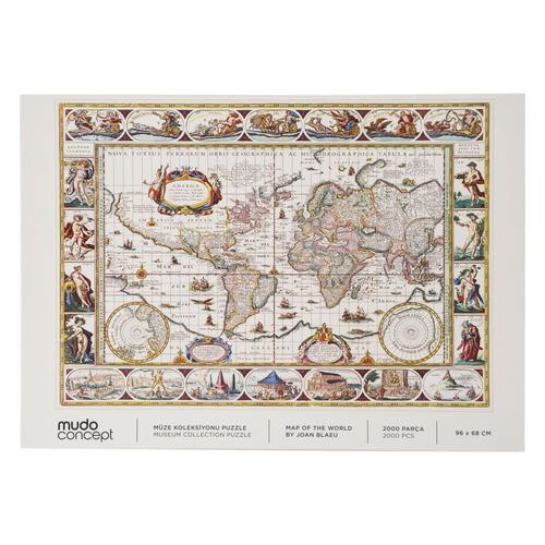  WORLD MAP 2000 PARÇA PUZZLE