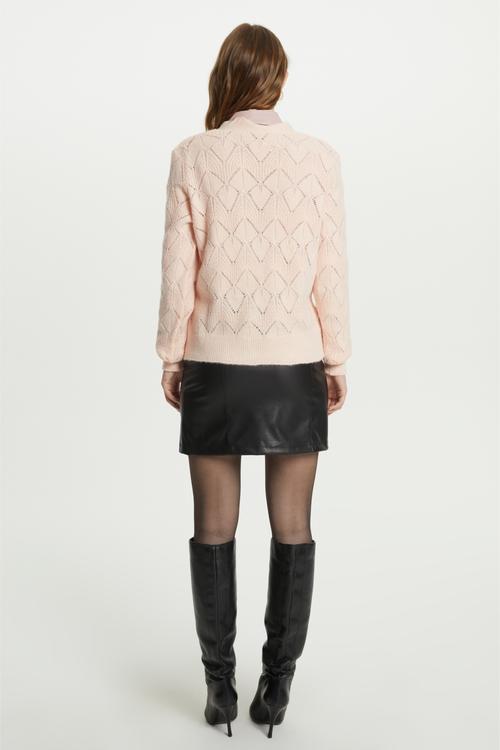  TAŞLI DÜĞME DETAYLI TRİKO HIRKA