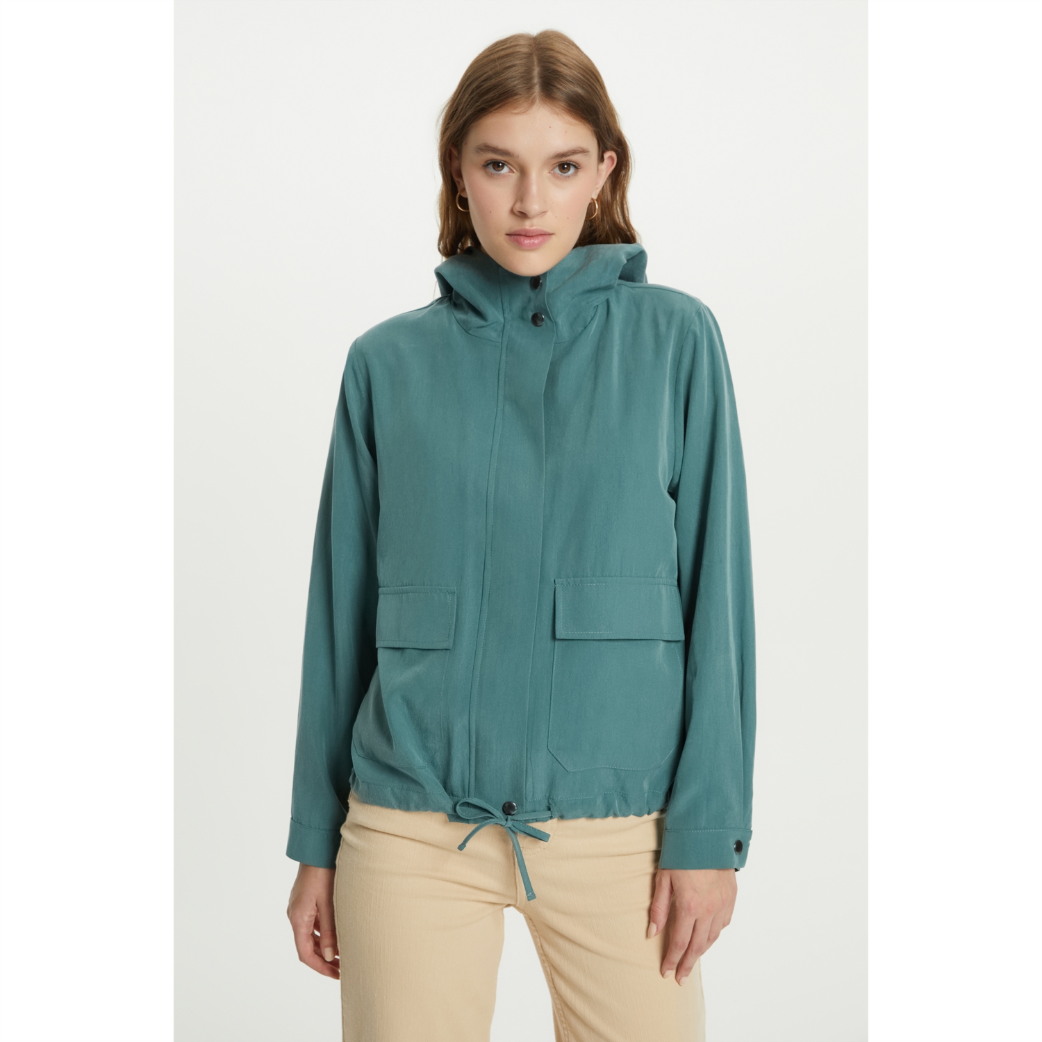 KAPÜŞONLU LİYOSEL CEKET